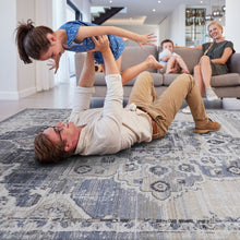 Load image into Gallery viewer, Payas - 8' X 10' Medallion Area Rug - Cream / Blue
