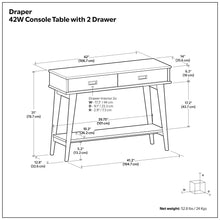 Load image into Gallery viewer, Draper - Console Table - Teak
