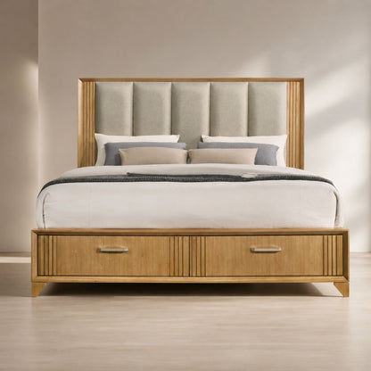 Hugo - Storage Bed With Upholstered Headboard