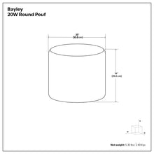 Load image into Gallery viewer, Bayley - Versatile Round Braided Pouf
