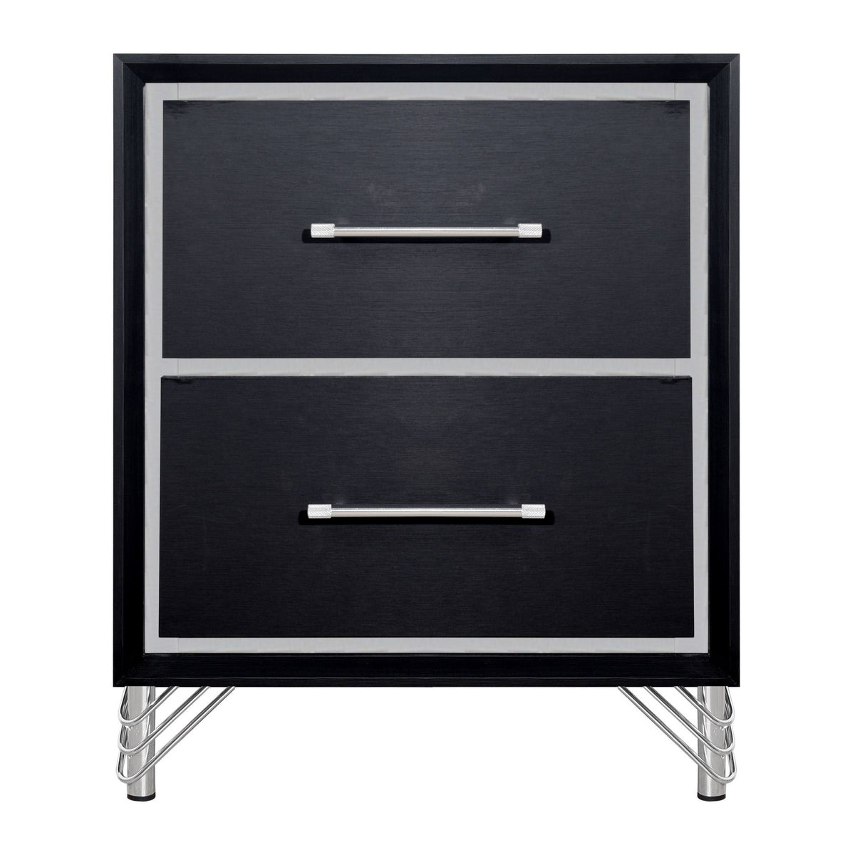 Ava - 2 Drawer Nightstand - Ebony