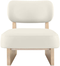 Load image into Gallery viewer, Vetra - Vegan Leather Upholstered Accent Chair With Natural Base
