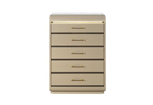 Load image into Gallery viewer, Genesis - 5 Piece Full Bedroom Set (Bed, Dresser &amp; Mirror, Nightstand, Chest) - Gold
