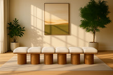 Load image into Gallery viewer, Pavilion - 6 Piece Modular Bench With Brown Base
