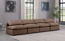Load image into Gallery viewer, Indulge - Faux Leather 4 Seat Modular Armless Sofa
