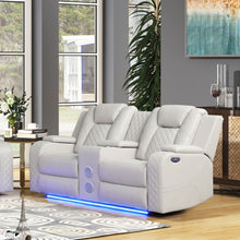 Load image into Gallery viewer, Benz - Power Reclining Loveseat &amp; LED Lighting And Built In USB
