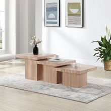 Load image into Gallery viewer, Spencer - Oak Veneer 3 Piece Coffee Tabl
