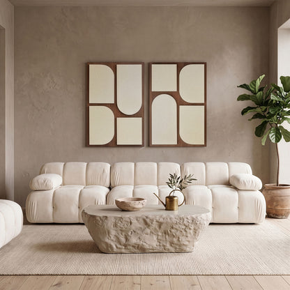 Icon - Mango Wood 2 Piece Wall Art