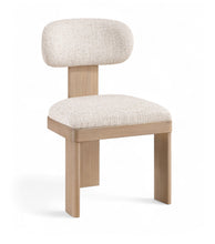 Load image into Gallery viewer, Timbra - Linen Textured Fabric Upholstered Dining Chair (Set of 2) - Natural Base
