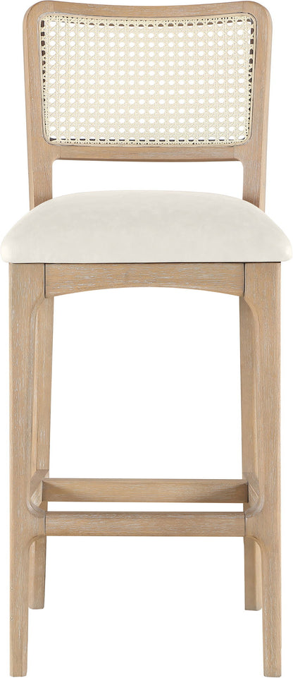 Atrium - Upholstered Bar Stool (Set of 2) - Brushed Natural Frame
