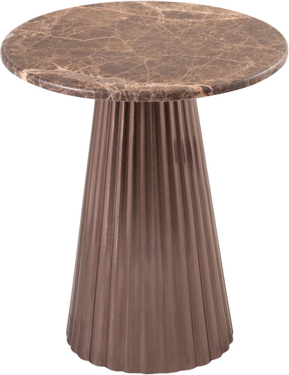Cindra - Genuine Marble Top And Iron Base Table