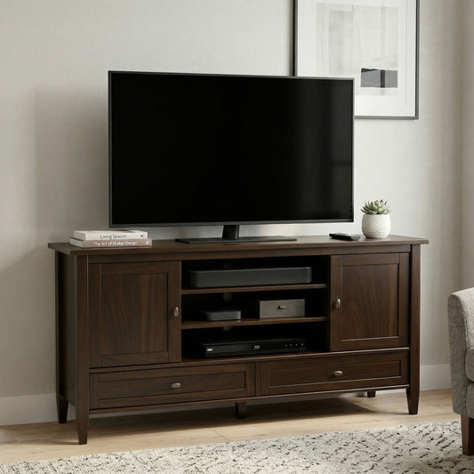 Warm Shaker - TV Media Stand Handcrafted - Ego Home Furniture