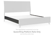 Load image into Gallery viewer, Danziar - Queen / King Platform Rails - Black
