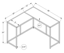 Load image into Gallery viewer, Corner Accent Console Table For Entryway, Unique L-Shaped Design
