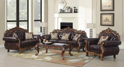 U204 - Traditional Sofa - Brown
