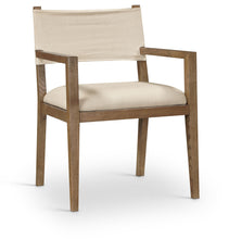 Load image into Gallery viewer, Avon - Linen Textured Performance Fabric Upholstered Dining Arm Chair
