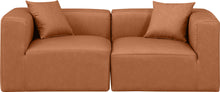 Load image into Gallery viewer, Cube - Modular 2 Piece Sofa - Cognac
