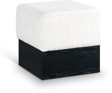 Load image into Gallery viewer, Havre - Ottoman / Stool With Black Base
