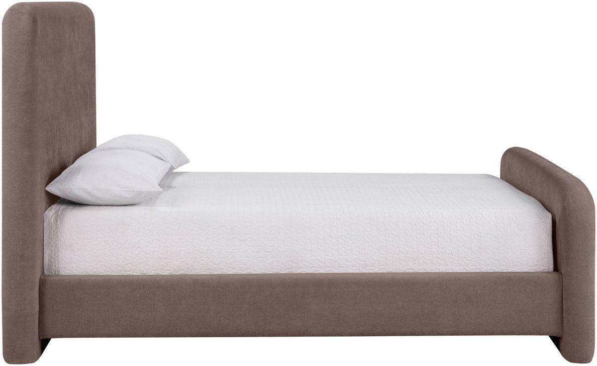 Fira - Chenille Fabric Upholstered Bed