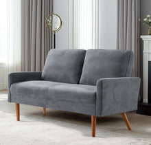 Load image into Gallery viewer, Loveseat Sofa, European Style With Sleek Design, Modern &amp; Vintage Flair, Upholstered 2 Seater Couch
