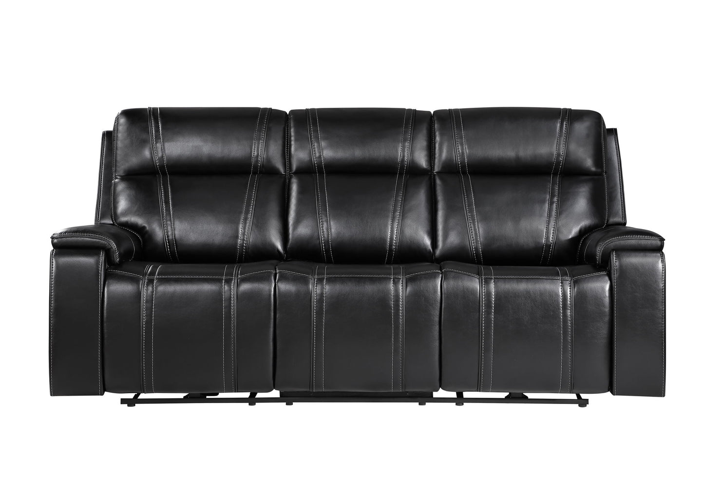 U8880 - Power Reclining Sofa With Armrest Cupholder, DDT With Watch Charger - Black