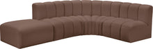 Load image into Gallery viewer, Arc - Faux Leather 5 Piece Corner Modular Sofa
