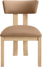 Load image into Gallery viewer, Lavrin - Vegan Leather Dining Side Chair (Set of 2) - Natural Base
