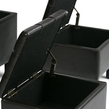 Load image into Gallery viewer, Dover - 3 Piece Storage Ottoman Contemporary Design
