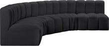Load image into Gallery viewer, Arc - Faux Leather 5 Piece U-Shaped Modular Sofa
