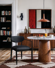 Load image into Gallery viewer, Riccio - Faux Leather Dining Arm Chair (Set of 2) - Black Frame
