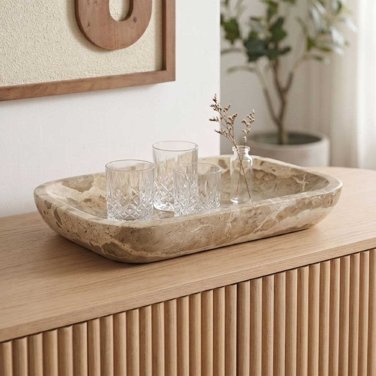 Joel - Genuine Marble Tray