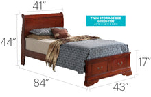 Load image into Gallery viewer, Upholstered Panel Sleigh Bed Design
