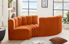 Load image into Gallery viewer, Arc - Velvet 4 Piece Curved Modular Sofa
