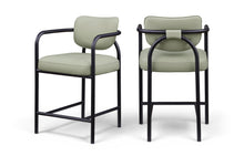 Load image into Gallery viewer, Serava - Vegan Leather Upholstered Bar Stool
