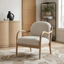 Load image into Gallery viewer, Helmsley - Performance Fabric Upholstered Accent Chair - Cream / Natural
