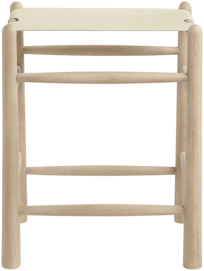 Santos - Backless Counter Stool With Stained Natural Base