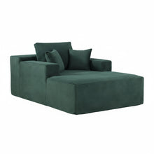 Load image into Gallery viewer, Convertible Chaise Lounge Chair With Wide Armrest &amp; Throw Pillows
