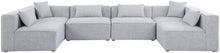 Load image into Gallery viewer, Cube - Linen 6 Piece Modular Armless Sectional
