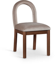 Load image into Gallery viewer, Conrad - Velvet Dining Chair With Brown Legs
