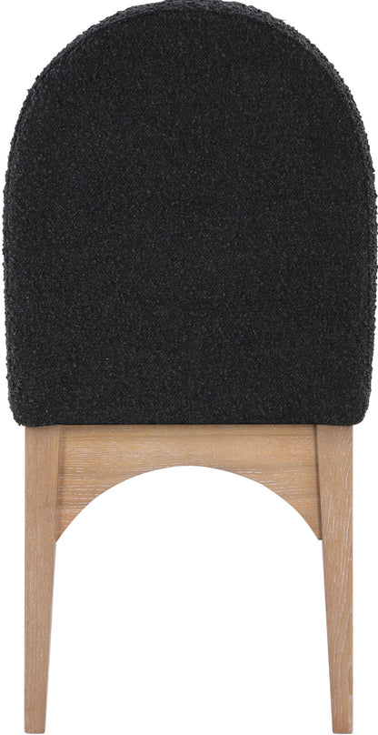 Waldorf - Boucle Dining Side Chair With Natural Legs