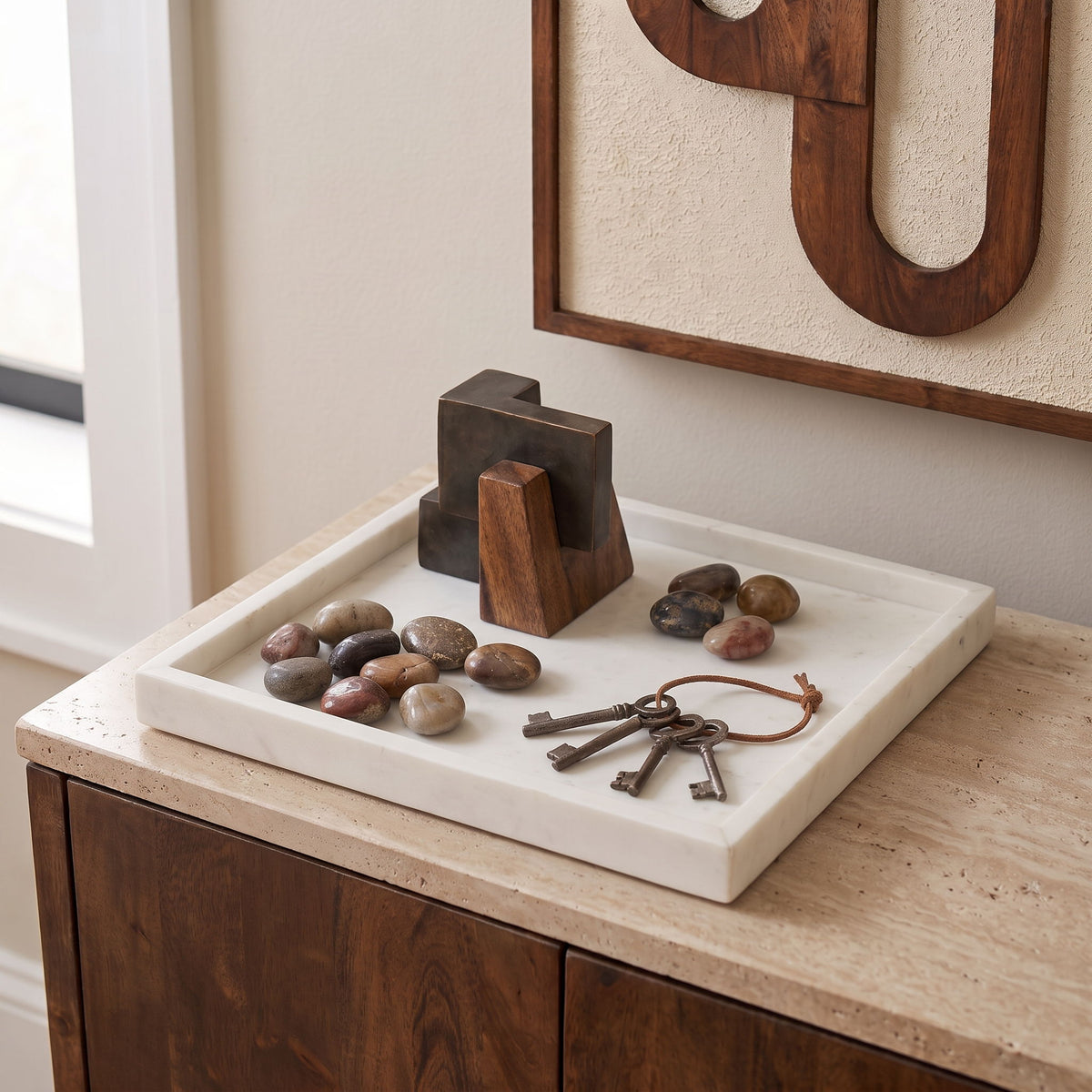 Michael - Genuine Marble Tray