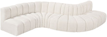 Load image into Gallery viewer, Arc - Boucle Fabric 6 Piece Curved Modular Sofa
