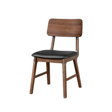 Load image into Gallery viewer, Thea - Wood Back Side Chair With Black Seat (Set of 2) - Walnut
