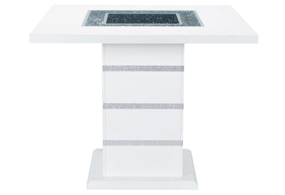 Monaco - Bar Table Column - White