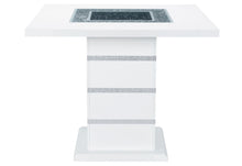 Load image into Gallery viewer, Monaco - 7 Piece Dining Room Set (Square Bar Table And 6 Bar Stools) - White
