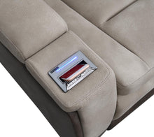Load image into Gallery viewer, U78 - Power Reclining Chair With Power Headrest, Storage Arms / USB And Wireless Charger - Sand / Brown
