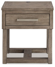 Load image into Gallery viewer, Loyaska - Rectangular End Table - Grayish Brown
