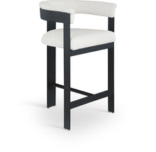 Load image into Gallery viewer, Romeo - Boucle Counter Stool With Black Base (Set of 2)
