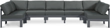 Load image into Gallery viewer, Nizuc - Outdoor Patio 7 Piece Modular Sectional With Gray Frame
