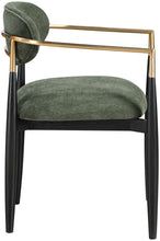 Load image into Gallery viewer, Riccio - Fabric Dining Arm Chair (Set of 2) - Black And Gold Frame
